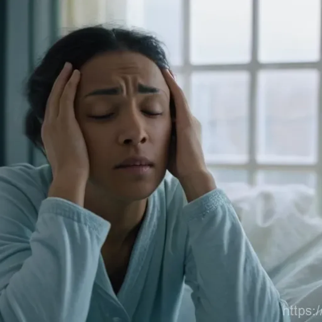 이석증 진단과 치료 병원 추천 - **Image Prompt: Morning Vertigo Attack**
    "A close-up, dramatic shot of an adult individual (gend...