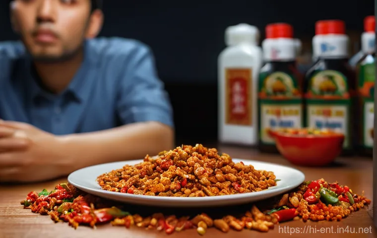 목이 아플 때 피해야 할 음식 - Here are three detailed image prompts, strictly adhering to your guidelines: